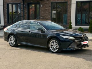2018 Toyota Camry VIII (XV70), синий, 2875000 рублей, вид 4