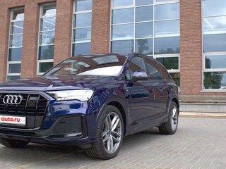 2020 Audi Q7 45 TDI II (4M) Рестайлинг, синий, 7990000 рублей, вид 2