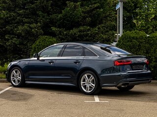 2015 Audi A6 IV (C7) Рестайлинг, синий, 1735000 рублей, вид 4