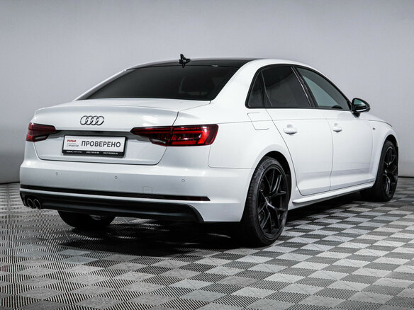 2017 Audi A4 V (B9), белый - вид 4