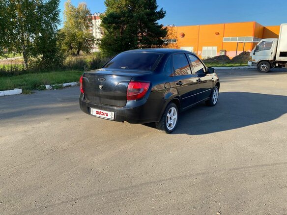 2012 Lada (ВАЗ) Granta I, чёрный - вид 4