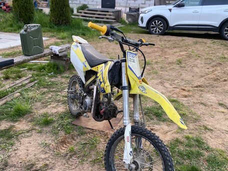 2020 YCF Bigy 125MX, жёлтый, 70000 рублей, вид 2