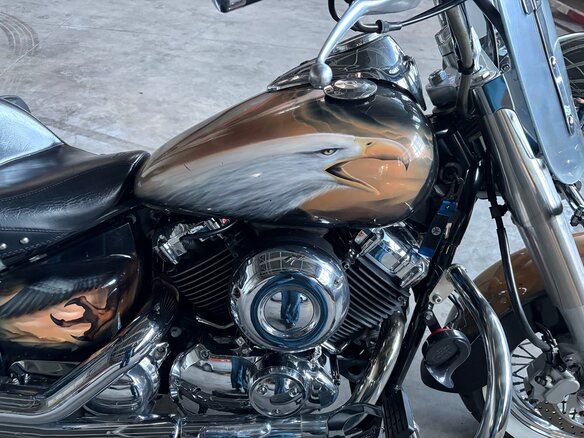 2005 Yamaha XVS650 Drag Star, бежевый, 370000 рублей - вид 5