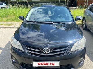 2012 Toyota Corolla X (E140, E150) Рестайлинг, чёрный, 1100000 рублей, вид 3