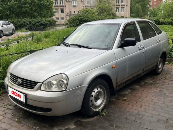 2008 Lada (ВАЗ) Priora I, серебристый, 115000 рублей