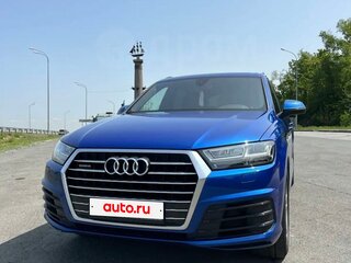 2016 Audi Q7 II (4M), синий, 3800000 рублей, вид 3