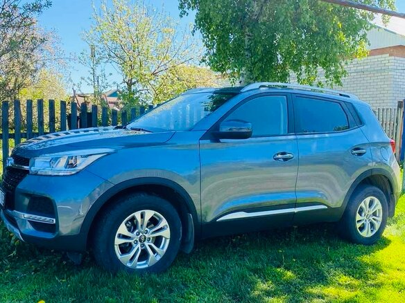 2021 Chery Tiggo 4 I Рестайлинг, серый, 1250000 рублей - вид 1