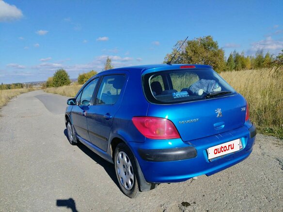 2003 Peugeot 307 I, синий, 340000 рублей - вид 8