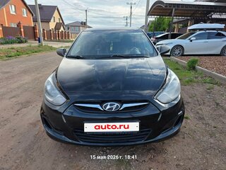 2011 Hyundai Solaris I, чёрный, 650000 рублей, вид 2