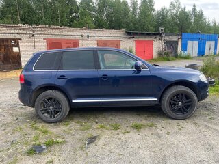 2003 Volkswagen Touareg I, синий, 730000 рублей, вид 3
