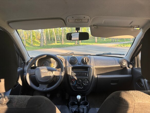 2014 Lada (ВАЗ) Granta I, серебристый, 225000 рублей - вид 8