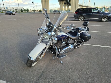 2007 Harley-Davidson Softail Deluxe, белый, 1450000 рублей, вид 3