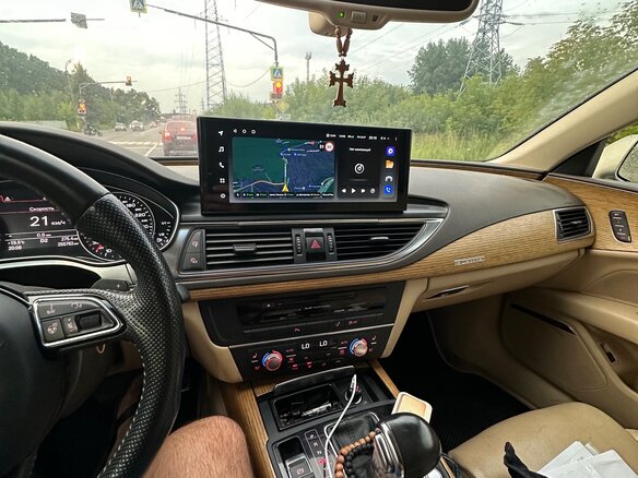 2013 Audi A7 S-tronic I (4G), бежевый, 2350000 рублей - вид 28