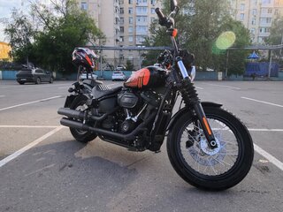 2021 Harley-Davidson Street Bob, чёрный, 1475000 рублей, вид 4