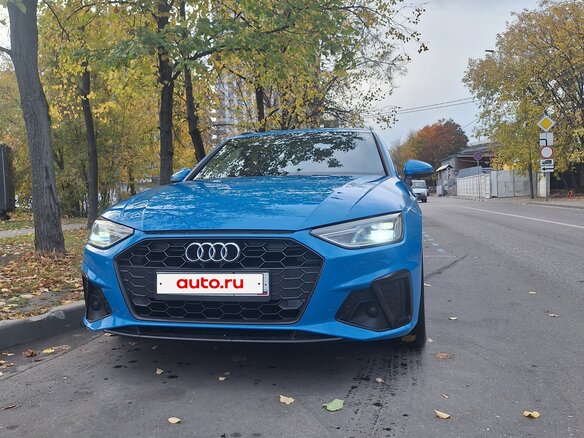 2020 Audi A4 30 TDI V (B9) Рестайлинг, синий, 2499000 рублей - вид 2