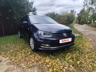 2015 Volkswagen Polo V Рестайлинг, синий, 1100000 рублей, вид 2