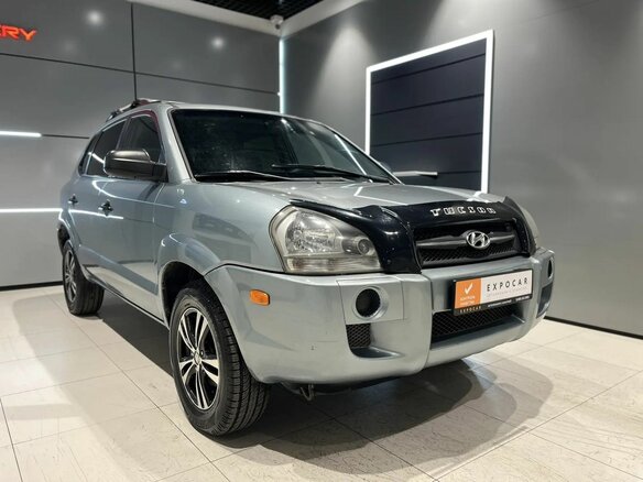2005 Hyundai Tucson I, голубой - вид 7