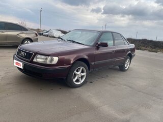 1991 Audi 100 IV (C4), пурпурный, 180000 рублей, вид 3