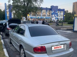 2007 Hyundai Sonata ТагАЗ IV (EF) Рестайлинг, серый, 270000 рублей, вид 4
