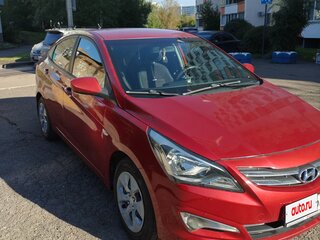 2015 Hyundai Solaris I Рестайлинг, красный, 845000 рублей, вид 3