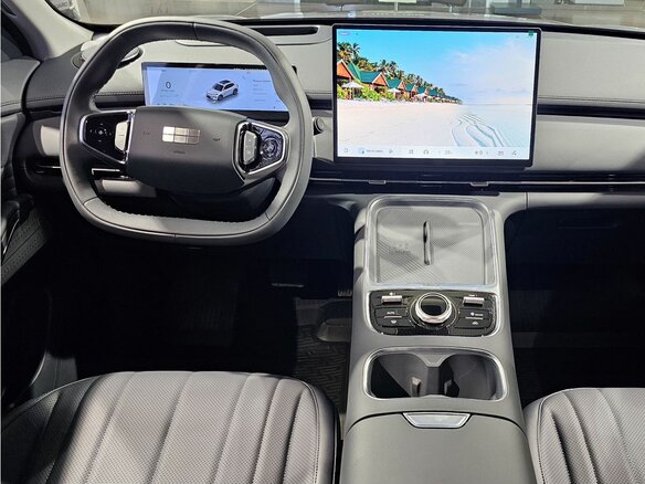 2026 Geely EX5 Гибрид EM-i, серебристый - вид 10