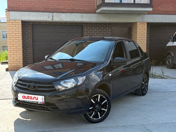 2021 Lada (ВАЗ) Granta I Рестайлинг, чёрный, 750000 рублей - вид 1