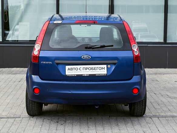 2007 Ford Fiesta Mk5, синий - вид 3