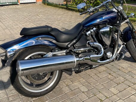 2005 Yamaha XV 1700 Warrior, синий, 820000 рублей, вид 4