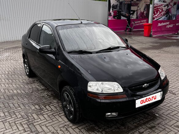 2004 Chevrolet Aveo I, чёрный, 195000 рублей - вид 2