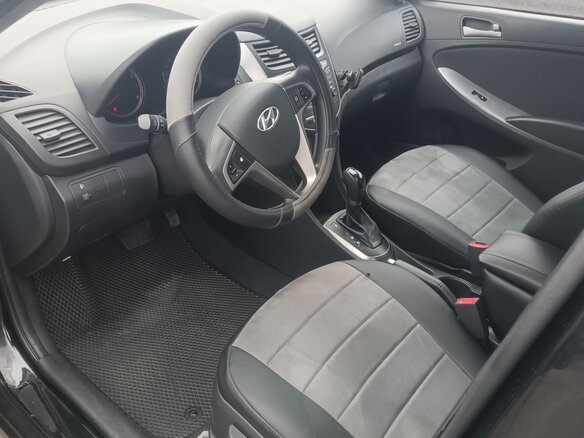 2014 Hyundai Solaris I Рестайлинг, чёрный, 780000 рублей - вид 7