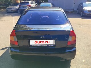 2007 Hyundai Accent ТагАЗ II, чёрный, 470000 рублей, вид 4