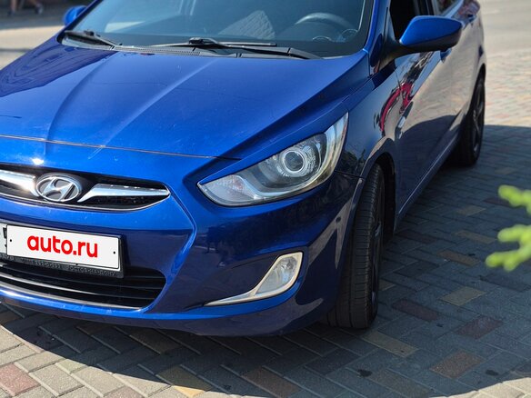 2012 Hyundai Solaris I, синий, 880000 рублей
