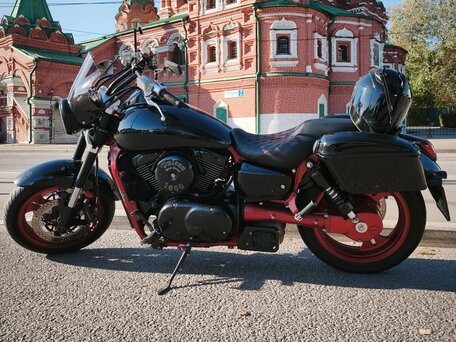 2007 Kawasaki VN1600 Vulcan, чёрный, 600000 рублей, вид 4