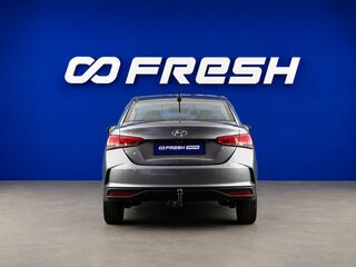 2021 Hyundai Solaris II Рестайлинг, серый, 1568444 рублей, вид 4