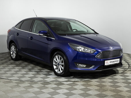 2016 Ford Focus III Рестайлинг, синий, 1059700 рублей, вид 4