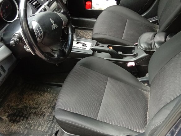 2008 Mitsubishi Lancer X, синий, 570000 рублей - вид 3