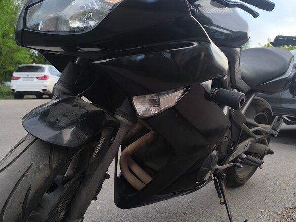 2009 Kawasaki ER-6F (Ninja 650R), чёрный, 470000 рублей - вид 10