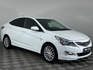 2015 Hyundai Solaris I Рестайлинг, белый, 1110000 рублей, вид 3