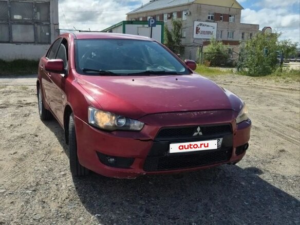 2008 Mitsubishi Lancer X, красный, 650000 рублей - вид 3