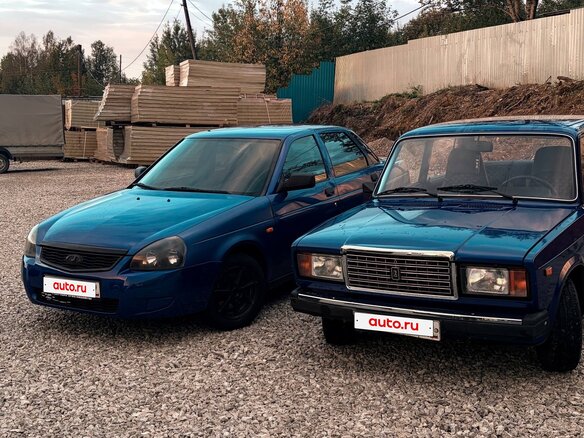 2011 Lada (ВАЗ) Priora I, синий, 330000 рублей - вид 1