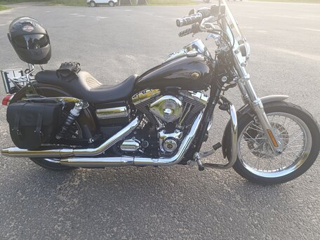 2013 Harley-Davidson Dyna Super Glide, коричневый, 985000 рублей, вид 4