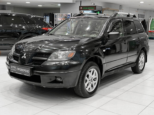 2004 Mitsubishi Outlander I, чёрный