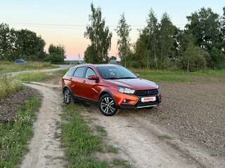 2018 Lada (ВАЗ) Vesta SW Cross I, оранжевый, 1200000 рублей, вид 3