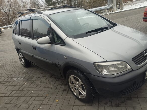 2003 Opel Zafira A, серый, 200000 рублей - вид 2