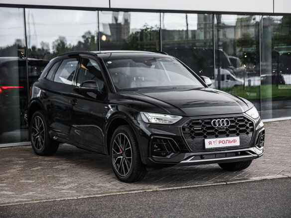 2025 Audi Q5 L 45 TFSI II (FY) Рестайлинг, чёрный - вид 2