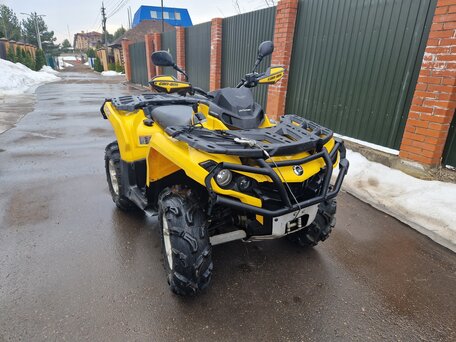 2013 BRP Can-Am Outlander 500, жёлтый, 800000 рублей, вид 1