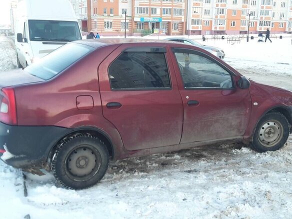 2012 Renault Logan I Рестайлинг, красный, 320000 рублей - вид 2