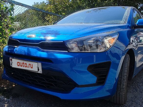 2021 Kia Rio IV Рестайлинг (Global market), синий, 1700000 рублей - вид 5
