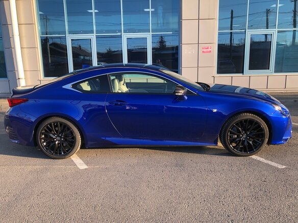 2015 Lexus RC 200t I, синий, 3100000 рублей - вид 9