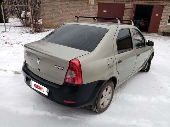 2012 Renault Logan I Рестайлинг, бежевый, 480000 рублей - вид 4